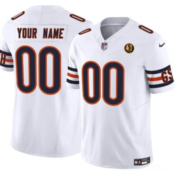 Chicago Bears Active Player Custom White 2023 FUSE With John Madden Jersey