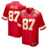 Travis Kelce Kansas City Chiefs Nike Super Bowl LVIII Game Jersey Red