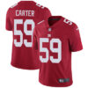 Nike New York Giants #59 Lorenzo Carter Red Alternate Men’s Stitched NFL Vapor Untouchable Limited Jersey