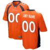 Denver Broncos Nike Custom Game Jersey Orange