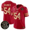 Mens San Francisco 49Ers Faithful To The Bay Patch Vapor Limited Jersey Fred Warner Jersey Scarlet Gold