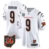 Mens Cincinnati Bengals 2024 Game Jersey Joe Burrow Jersey White