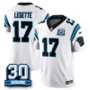 Men’s Carolina Panthers 2024 Vapot Limited Jersey – 30th Season – All Stitched Xavier Legette – 17 White Jersey