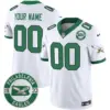 Men’s Philadelphia Eagles 2024 Throwback Vapor Limited Custom Jersey Est 1933 Patch Kelly White
