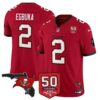Tampa Bay Buccaneers ’76 Vapor Limited Jersey – All Stitched – Red – Emeka Egbuka Jersey
