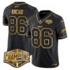 Bills 2024 AFC East Division Champions Gold Vapor Limited Jersey – All Stitched – Black Gold – Dalton Kincaid Jersey