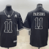 Men’s Dallas Cowboys #11 Micah Parsons Black With 1960 Patch Limited Stitched Football Jersey