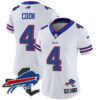 Women’s Bills New York Patch Vapor Limited Jersey – All Stitched – White – James Cook