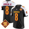 Men’s Washington Commanders 90th Anniversary Patch Vapor Limited Jersey – All Stitched – Black Alternate – Robinson Jr.