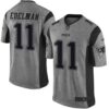 Nike Patriots #11 Julian Edelman Gray Men’s Stitched NFL Limited Gridiron Gray Jersey