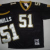 New Orleans Saints #51 Sam Mills Black Throwback Jersey