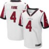 Men’s Atlanta Falcons #4 Brett Favre White Retired Player NFL Nike Elite Jersey
