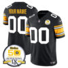 Steelers 50th Anniversary Of Super Bowl IX Patch Vapor Limited Custom Jersey – All Stitched Men 1975 Throwback Jersey