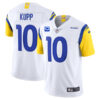 Men’s Los Angeles Rams 2022 #10 Cooper Kupp White With 3-star C Patch Vapor Untouchable Limited Stitched NFL Jersey