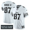Men’s Chicago Bears ‘Gothic Monsters Edition’ Vapor Limited Jersey – All Stitched White Luther Burden III – 87 Jersey