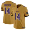 Mens Baltimore Ravens Special Vapor Limited Jersey V2 Kyle Hamilton Jersey Gold