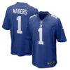 Jersey New York Giants #1 Malik Nabers Royal 2024 First Round Pick Football Stitched Game