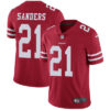 Nike San Francisco 49ers #21 Deion Sanders Red Team Color Men’s Stitched NFL Vapor Untouchable Limited Jersey