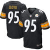 Men’s Pittsburgh Steelers #95 Greg Lloyd Black Retired Player NFL Nike Elite Jersey