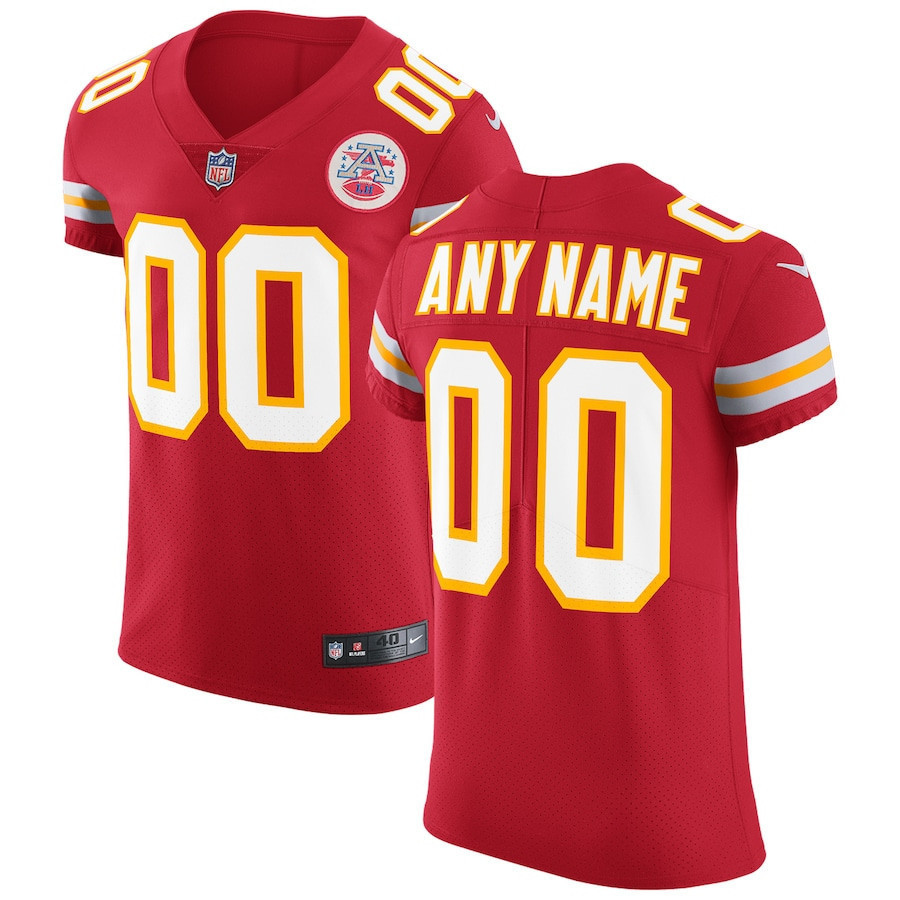 Kansas City Chiefs Vapor Untouchable Custom 00 Elite Jersey – Red