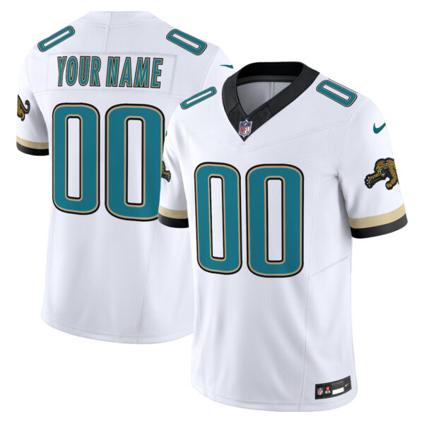 Jacksonville Jaguars Throwback Vapor Limited Custom Jersey – All Stitched Men White Jersey