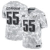 Philadelphia Eagles #55 Brandon Graham 2024 FUSE Arctic Camo Salute To Service Limited Football Stitched Jersey