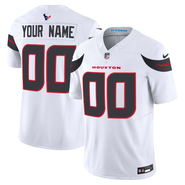 Houston Texans 2024 Vapor Limited Custom Jersey – All Stitched – Youth – White