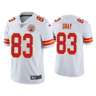 Men’s Kansas City Chiefs #83 Noah Gray White Limited Stitched NFL Jersey