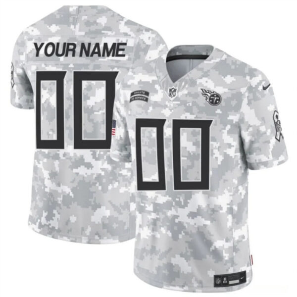 Tennessee Titans Active Player Custom 2024 FUSE Arctic Camo Salute To Service Limited Football Stitched Jersey