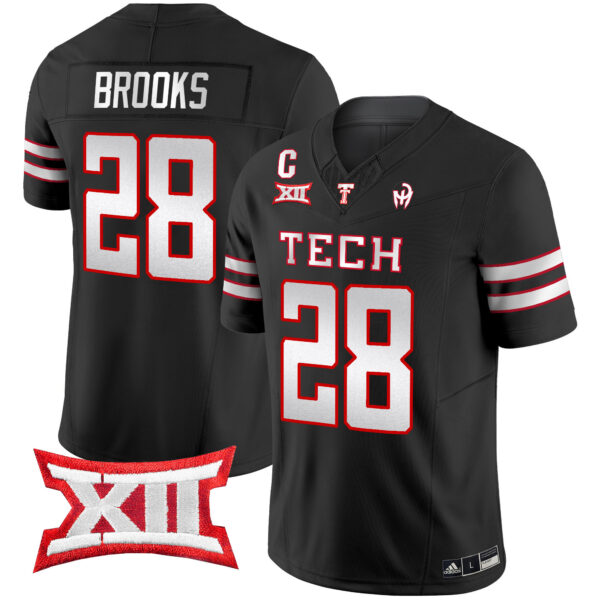 Men’s Texas Tech Red Raiders 2024 Patrick Mahomes Symbol Vapor Limited Jersey – All Stitched – Black – Tahj Brooks
