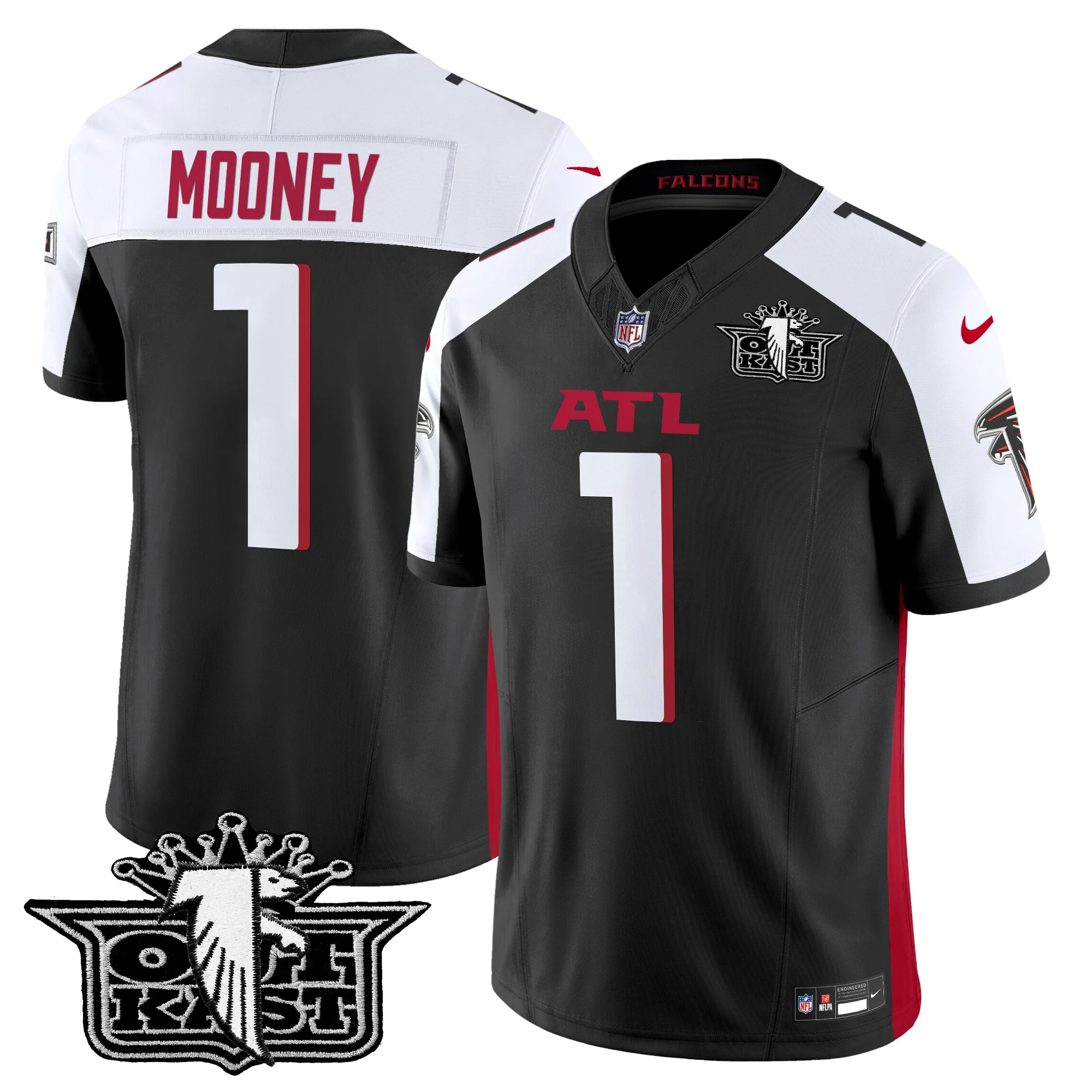 Mens Outkast X Atlanta Falcons 2024 Vapor Limited Jersey V2 Darnell Mooney Jersey Black Alternate