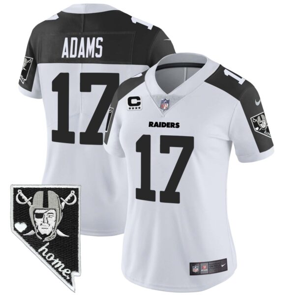 Women’s Raiders Nevada Home Patch Vapor Jersey – All Stitched – Inverted – Davante Adams