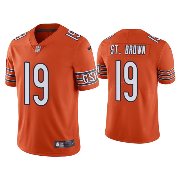 Men’s Chicago Bears #19 Equanimeous St. Brown Orange Vapor untouchable Limited Stitched Jersey