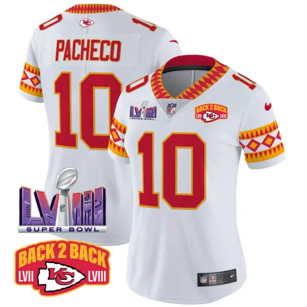 Womens Kansas City Chiefs Special Vapor Limited Jersey Isiah Pacheco Jersey White