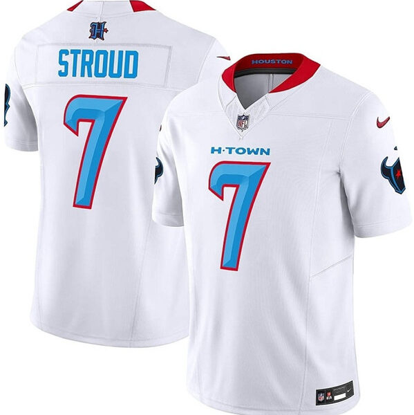 Men’s Houston Texans #7 C.J. Stroud White 2024 F.U.S.E. Limited Football Stitched Jersey