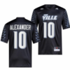 Louisville Cardinals Jaire Alexander Jersey #10 College Football 2023 Premier Black
