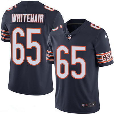 Men’s Chicago Bears #65 Cody Whitehair Navy Blue 2016 Color Rush Stitched NFL Nike Limited Jersey