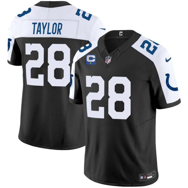Men’s Colts Vapor Limited Jersey – All Stitched – Black Alternate – Jonathan Taylor