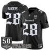 Tampa Bay Buccaneers ‘Gothic Pirate Shadows Edition’ Limited Jersey – All Stitched – Black – Shilo Sanders Jersey