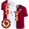 Mens Washington Commanders 2024 Vapor Limited Jersey Est 1932 Patch Jayden Daniels Jersey Half