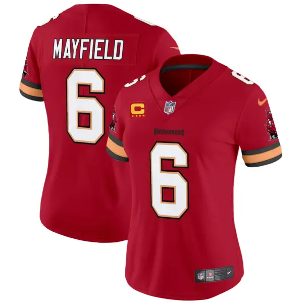 Womens Tampa Bay Buccaneers Throwback Vapor Limited Jersey V3 Baker Mayfield Jersey Red