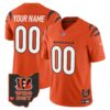 Bengals Ohio Patch Vapor Limited Custom Jersey V2 – All Stitched – Men – Orange