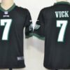 Nike Philadelphia Eagles #7 Michael Vick Black Game Jersey