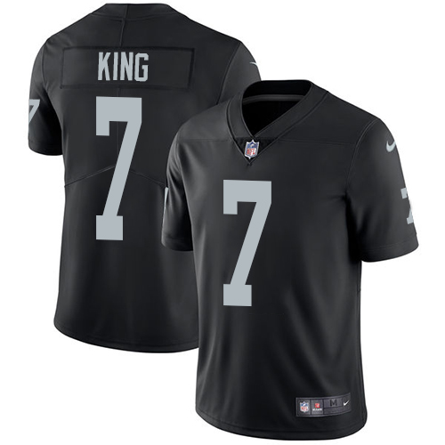 Nike Oakland Raiders #7 Marquette King Black Team Color Men’s Stitched NFL Vapor Untouchable Limited Jersey