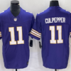 Men’s Minnesota Vikings #11 Daunte Culpepper Purple 2023 FUSE Vapor Limited Throwback Stitched Jersey