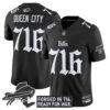 Men’s Buffalo Bills ‘Gothic Cold Front Edition’ Vapor Limited Jersey – All Stitched Black Queen City 716 Jersey
