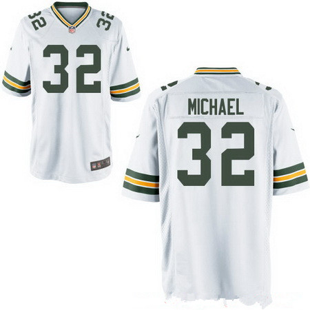 Men’s Green Bay Packers #32 Christine Michael White Road Stitched NFL Nike Elite Jersey