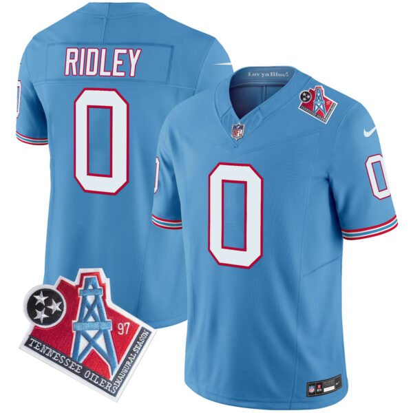 Men’s Titans 1997 Throwback Vapor Limited Jersey – All Stitched Light Blue Calvin Ridley Jersey