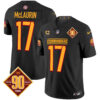 Men’s Washington Commanders 90th Anniversary Patch Vapor Limited Jersey – All Stitched – Black – Terry McLaurin