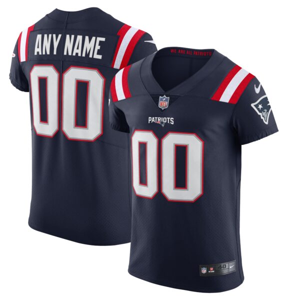 New England Patriots Nike Vapor Elite Custom Jersey Navy
